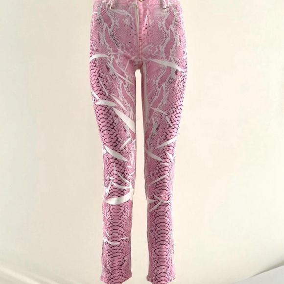Vintage Just Cavalli Snake Print Jeans - Picture 5 of 7